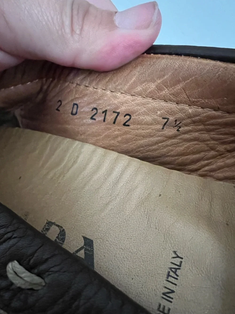 Prada Brown Pebbled  Leather Loafers Size 7.5 - Picture 11 of 12